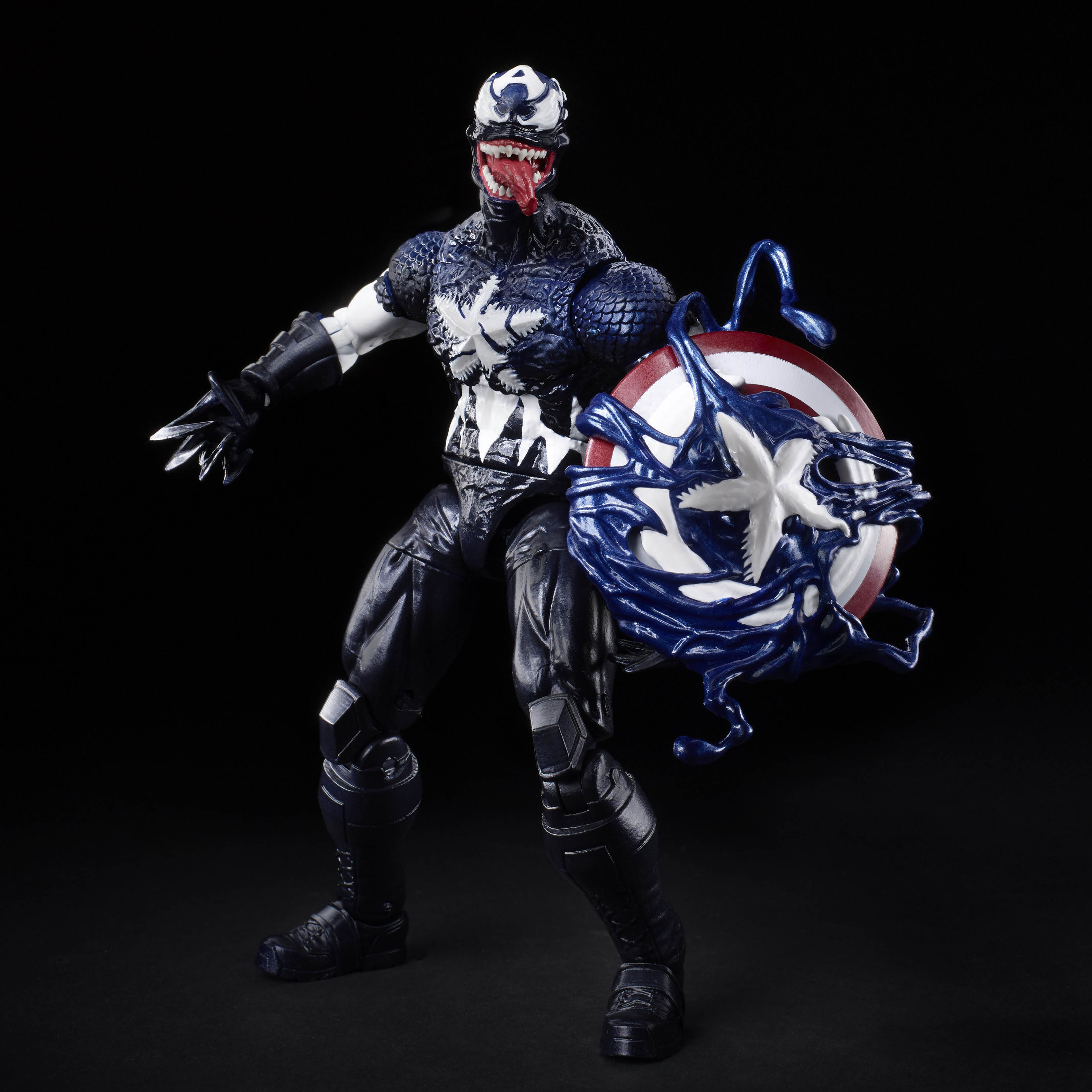 Hasbro Marvel Legends Venomized Captain America 6-inch Figure ฮาสโบร มาร์เวล เลเจนด์ ซีรี่ย์ส หุ่นโมเดลฟิกเกอร์ เวน่อมไมซ์ กัปตัน อเมริกา ขนาด 6 นิ้ว ลิขสิทธิ์แท้