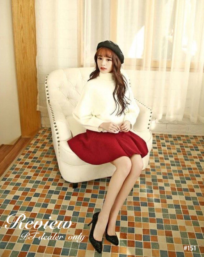 พร้อมส่ง : รองเท้าส้นเข็มหนังชามัว