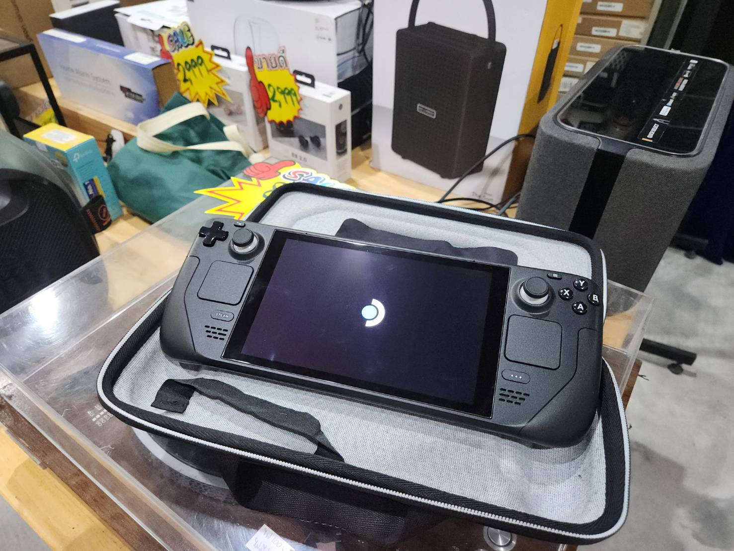 เกมส์ Steamdeck By Valve รุ่น LCD AMD Custom APU 0405(16GB/M.2 512GM)+Adapter+กระเป๋า
