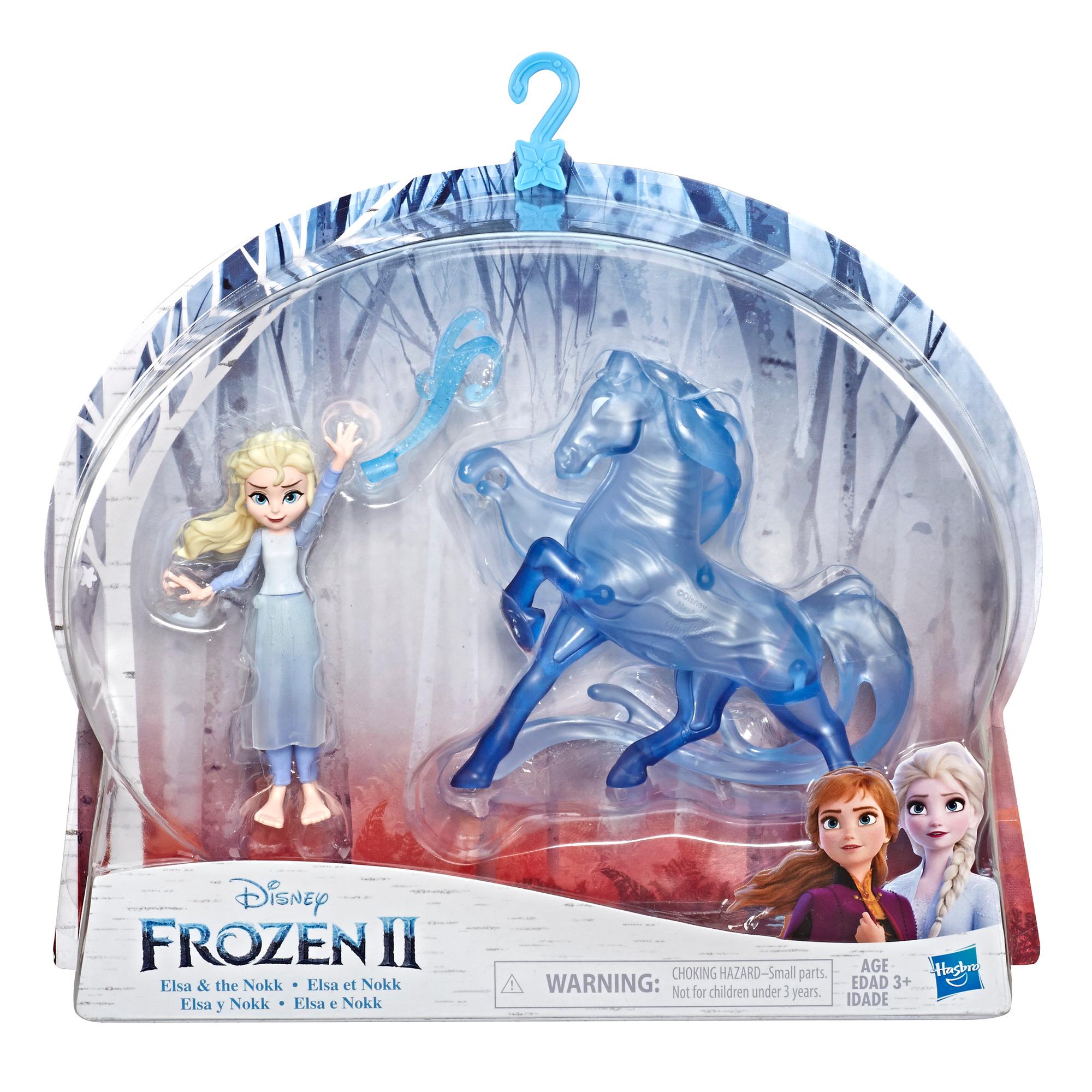 Hasbro Disney Frozen Elsa Small Doll and the Nokk Figure ฮาสโบร ดิสนี่ย์ โฟรเซ่น ตุ๊กตาเอลซ่า 10 ซม. และม้าน้ำแข็ง ลิขสิทธิ์แท้