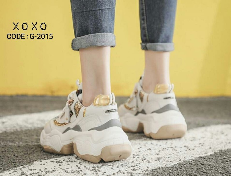 รองเท้าผ้าใบทรงเทย์แต่งซิปข้าง