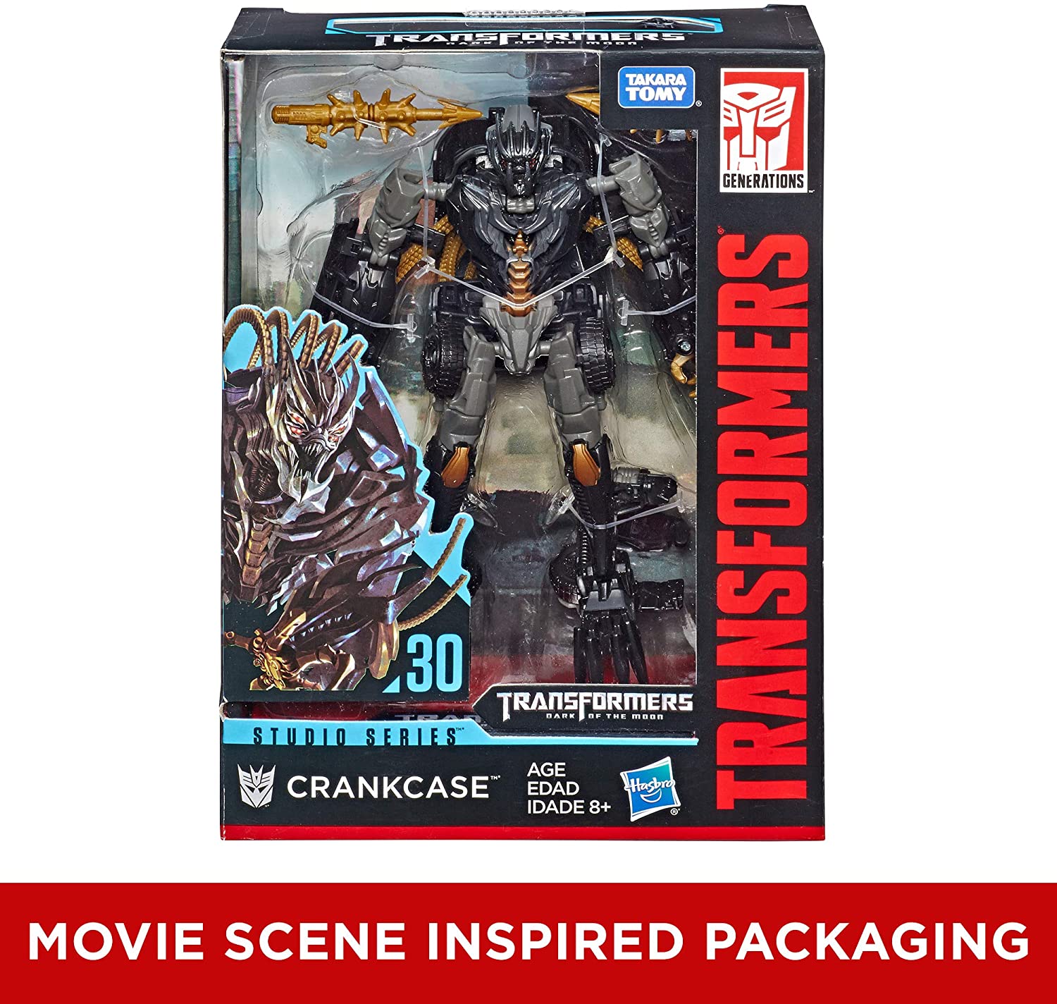 Hasbro Transformers Studio Series 30 Deluxe Class Crankcase 4.5 Inch Action Figure ฮาสโบร ทรานสฟอเมอร์ส สตูดิโอ ซีรีย์ส 30 ดีลักซ์ คลาส หุ่นยนต์แครงค์เคส 4.5 นิ้ว ลิขสิทธิ์แท้