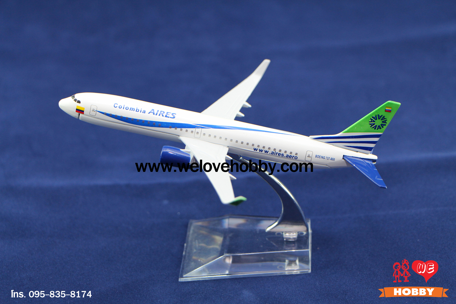 โมเดลเครื่องบิน Colombia Aires (Boeing737-800) โคลัมเบีย