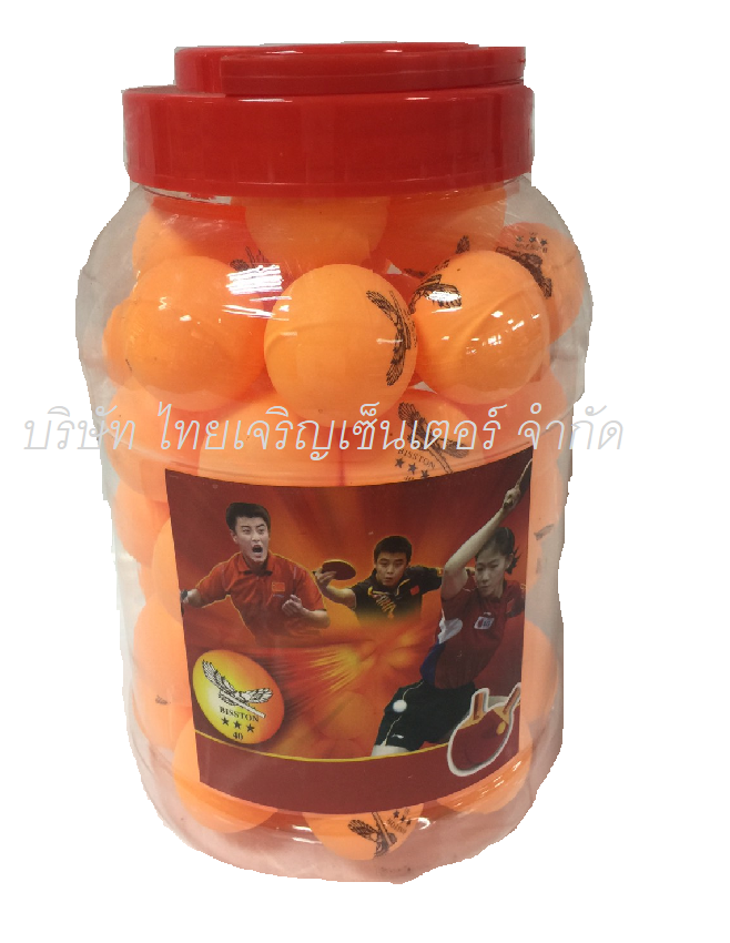 ลูกปิงปอง นกอินทรีย์ 40 มิล สีส้ม (กระป๋อง)