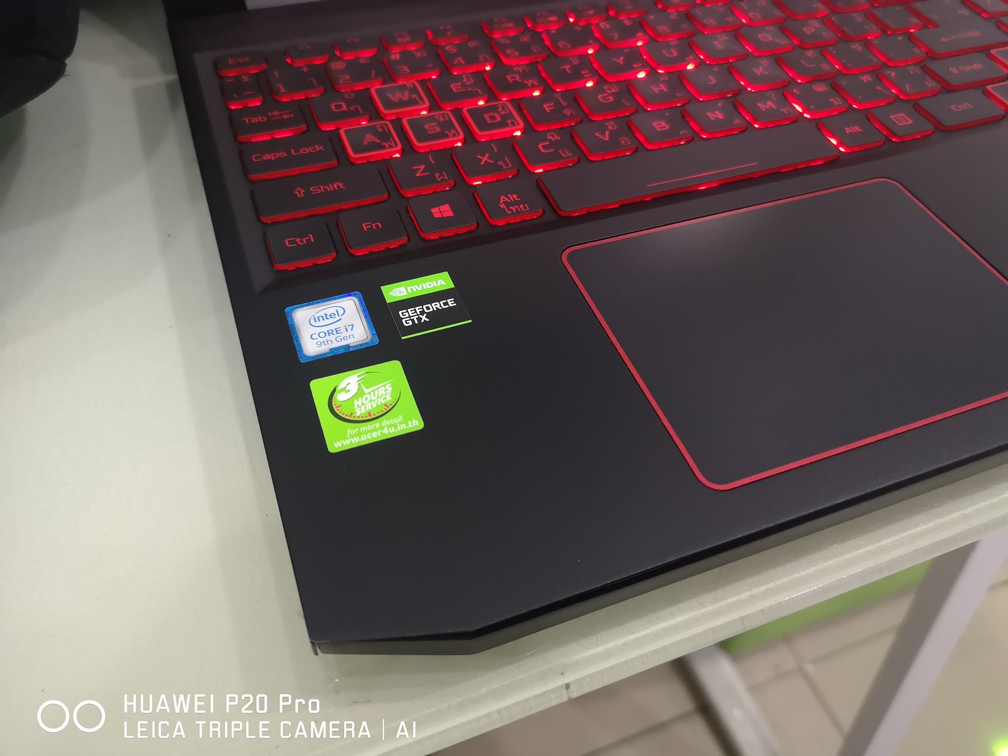 ACER Nitro7 Corei7 Gen9 GTX1660Ti RAM8 M.2512 ประกันยาวๆ 05/2023