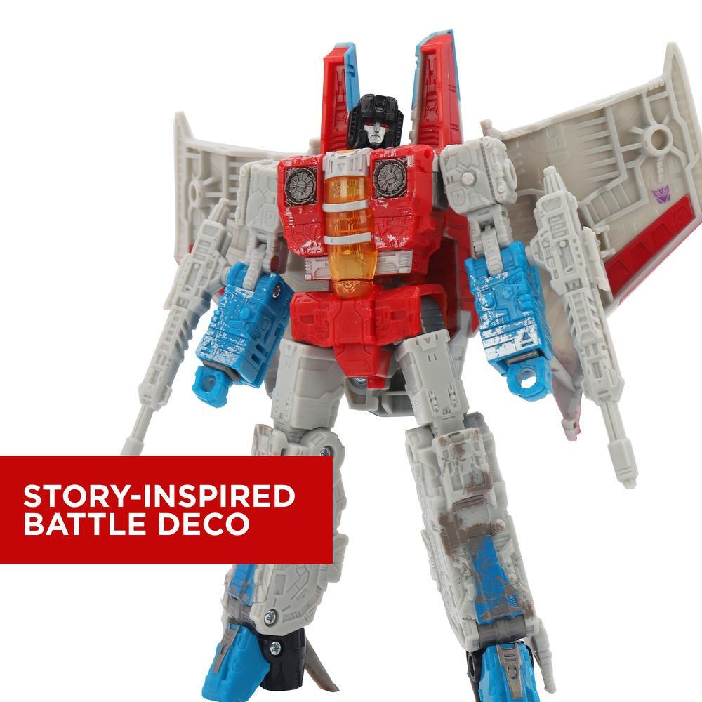 Hasbro Transformers Generations War for Cybertron Siege Voyager WFC-S24 Starscream Figure ฮาสโบร ทรานสฟอเมอร์ส เจเนอเรชั่น วอร์ ฟอร์ ไซเบอร์ตรอน WFC-S24 วอยเอเจอร์ คลาส หุ่นยนต์สตาร์สครีม 7 นิ้ว ลิขสิทธิ์แท้