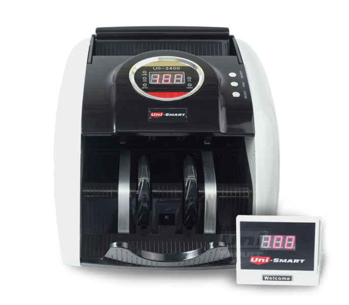 ขายถูก เครื่องนับธนบัตร ตรวจปลอมอัตโนมัติ ยูนิ-สมาร์ท UNI-SMART US-2400