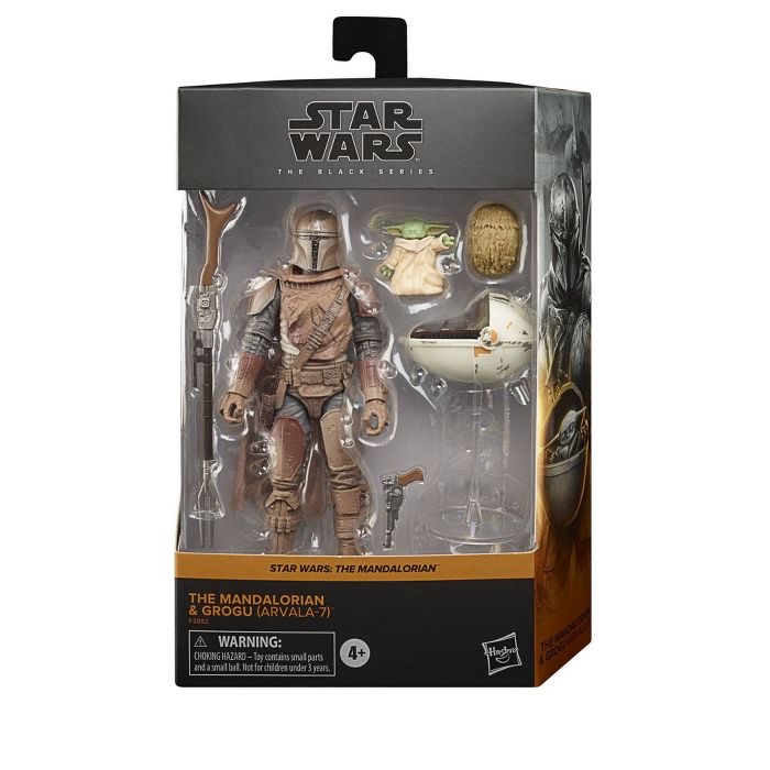 Hasbro Star Wars The Black Series The Mandalorian and Grogu (Arvala-7) (Target Exclusive) 6-inch-scale Figure ฮาสโบร สตาร์ วอร์ส เดอะ แบล็ค ซีรีส์ หุ่นโมเดลฟิกเกอร์ แมนดาโรเลี่ยน ขนาด 6 นิ้ว และ โกรกู ลิขสิทธิ์แท้