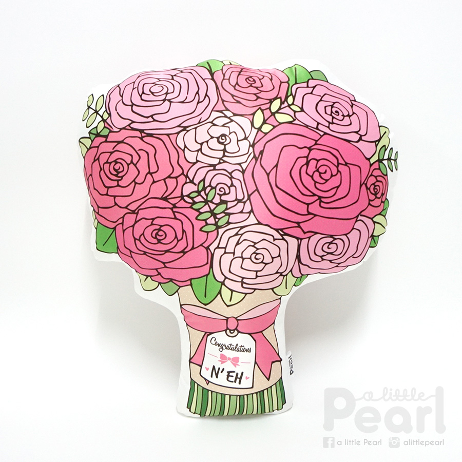 หมอนช่อกุหลาบ Rose Bouquet