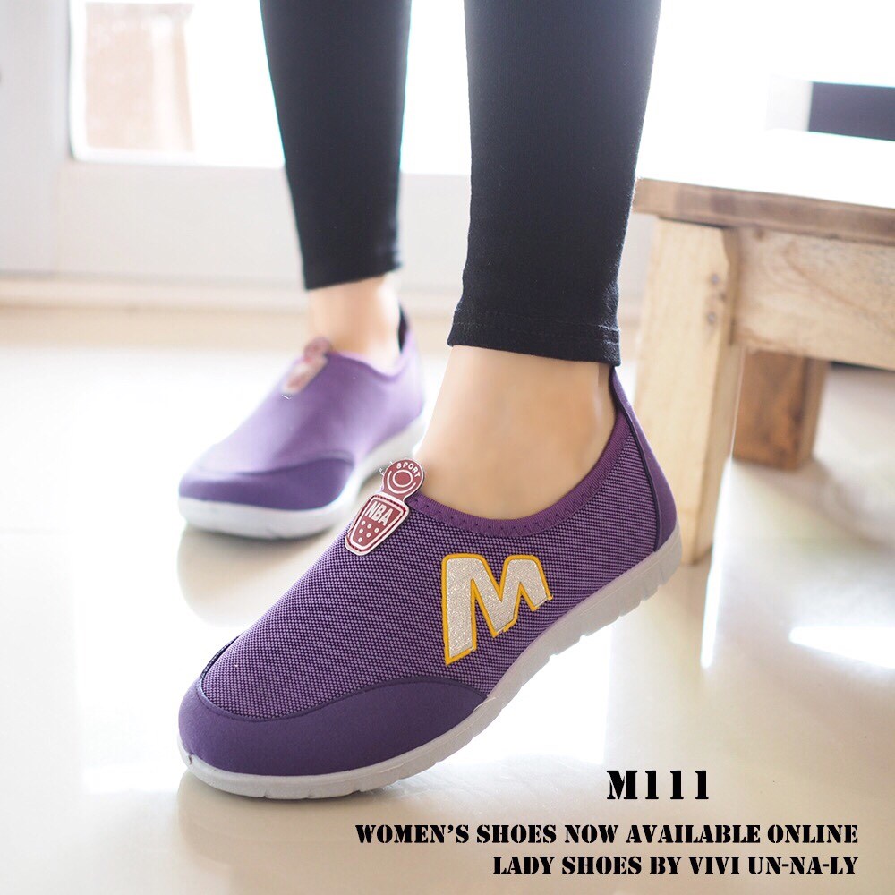 พร้อมส่ง : รองเท้าสไตล์แอโรบิค (สีม่วง)