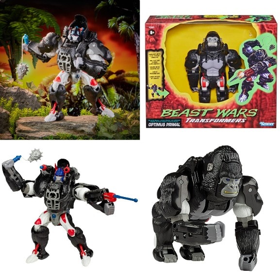 Hasbro Transformers Vintage Beast Wars Optimus Primal Figure ฮาสโบร ทรานสฟอเมอร์ส วินเทจ บีสท์ วอร์ส หุ่นยนต์ออพติมัส ไพรมอล ขนาด 8.5 นิ้ว ลิขสิทธิ์แท้
