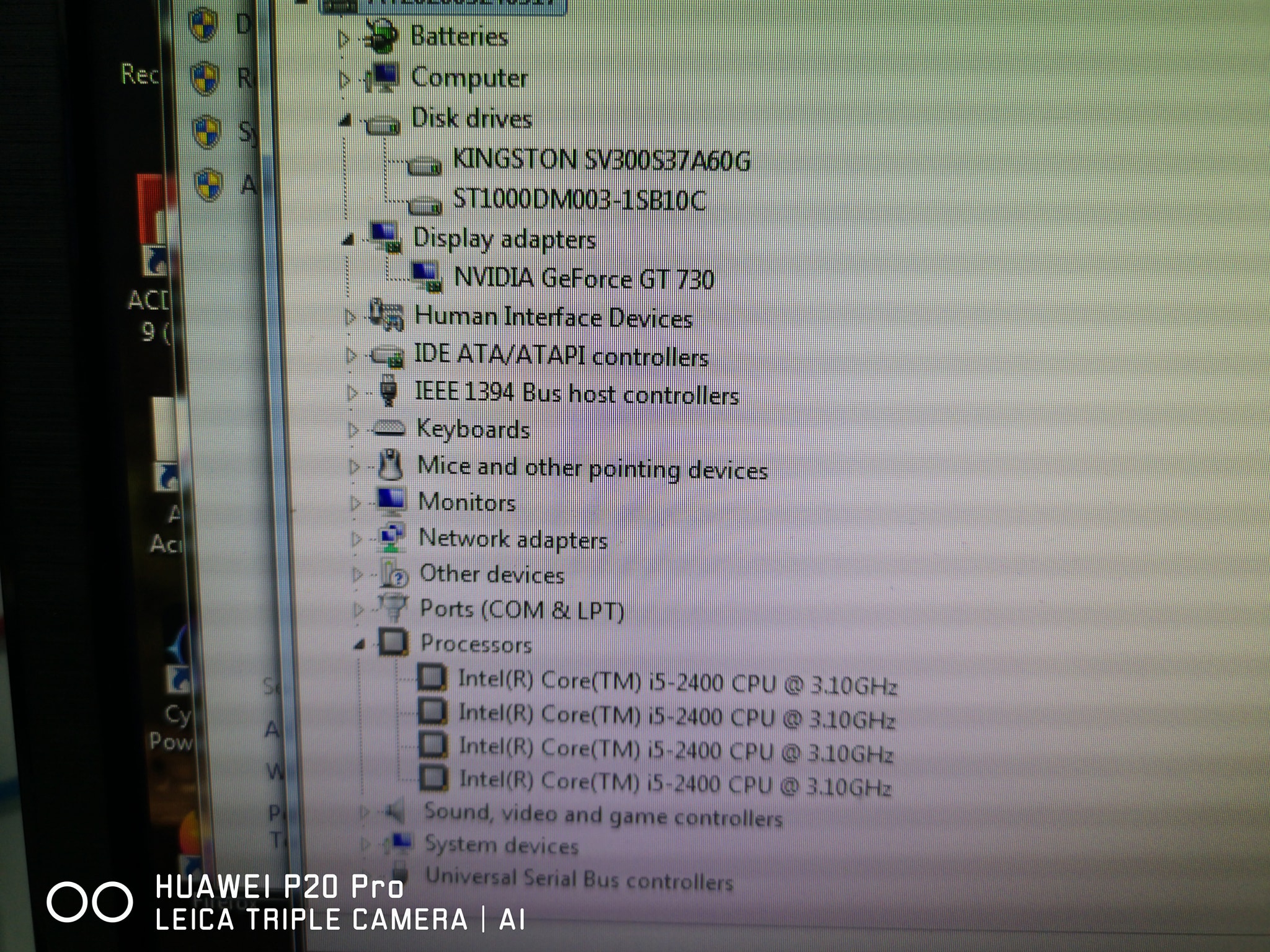 i5-2400 SSD60GB. GT730