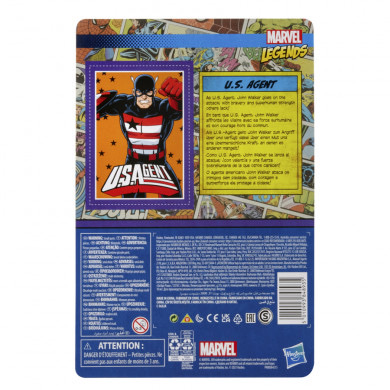 Hasbro Marvel Legends Series U.S. Agent 3.75-Inch Retro 375 Collection Action Figure ฮาสโบร มาร์เวล เลเจนด์ หุ่นโมเดลฟิกเกอร์ ยู.เอส. เอเจนท์ ขนาด 3.75 นิ้ว ลิขสิทธิ์แท้
