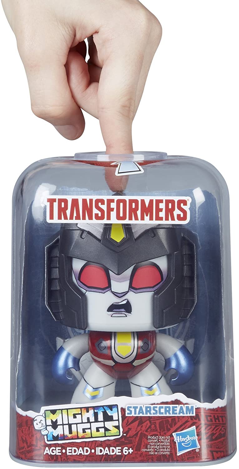 Hasbro Transformers Mighty Muggs Starscream ฮาสโบร ทรานสฟอเมอร์ส ไมตี้ มักส์ สตาร์สครีม ตุ๊กตาเปลี่ยนหน้าได้ ลิขสิทธิ์แท้