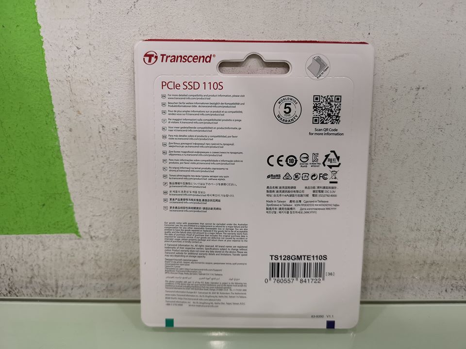 Transcend 110S PCIe SSD 128GB. ของใหม่