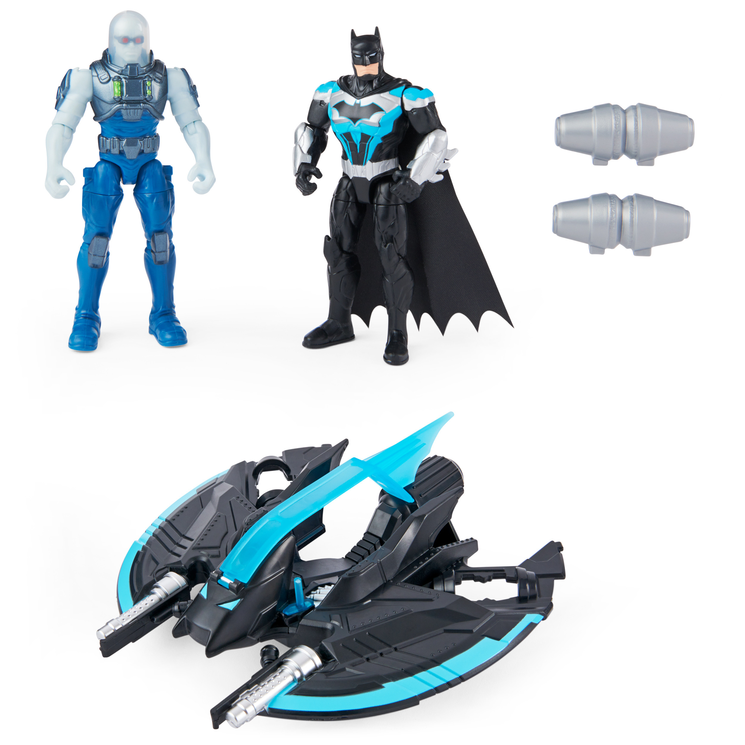 ของเล่น Batman 4 in 1 Bat-Tech Flyer ยานพาหนะของแบทแมน มาพร้อมฟิกเกอร์ 2 ตัว ลิขสิทธิ์แท้