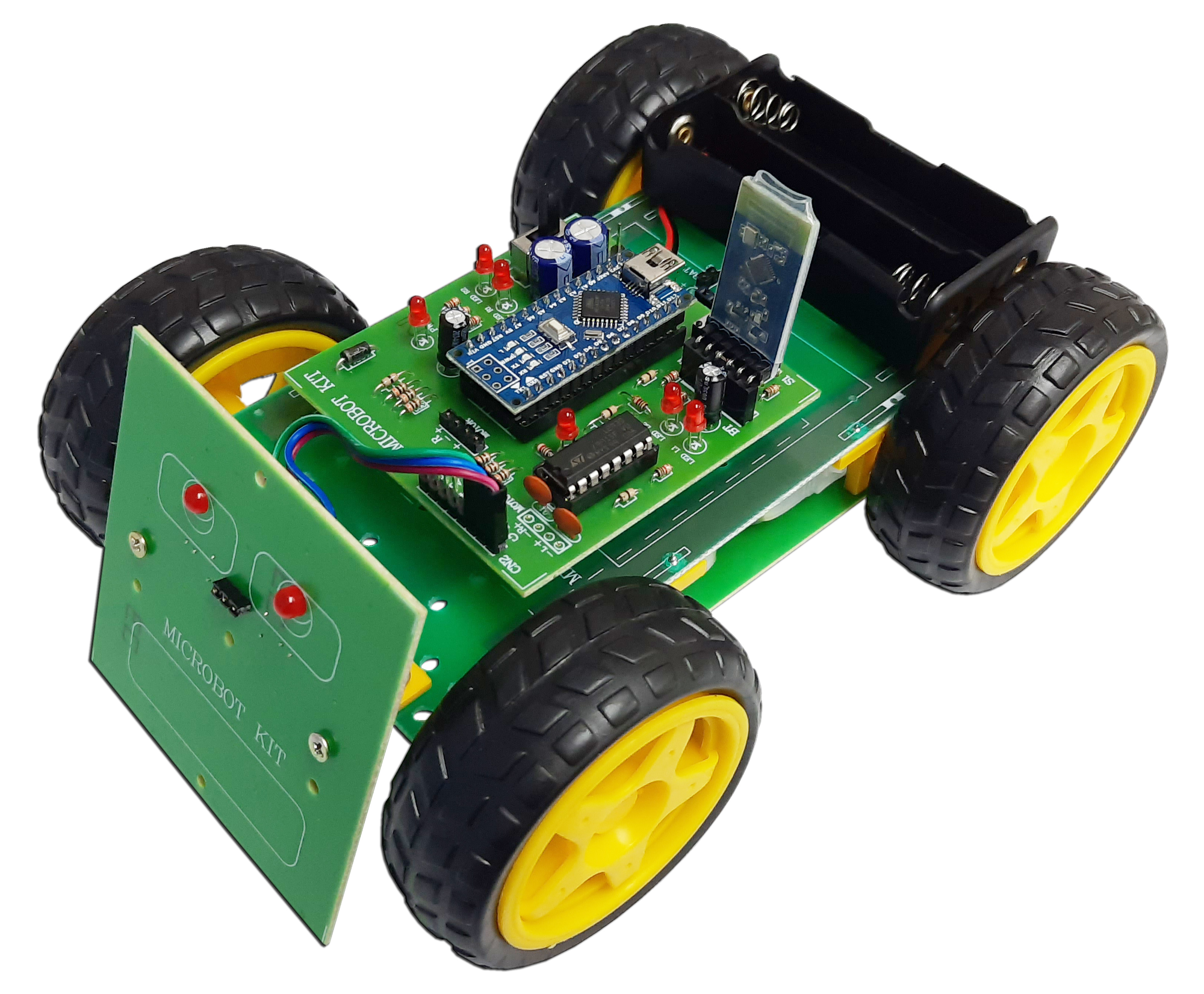MICROBOT KIT MB107 หุ่นยนต์ MicroBot 4WD ควบคุมด้วยโทรศัพท์มือถือ (บลูทูธ)