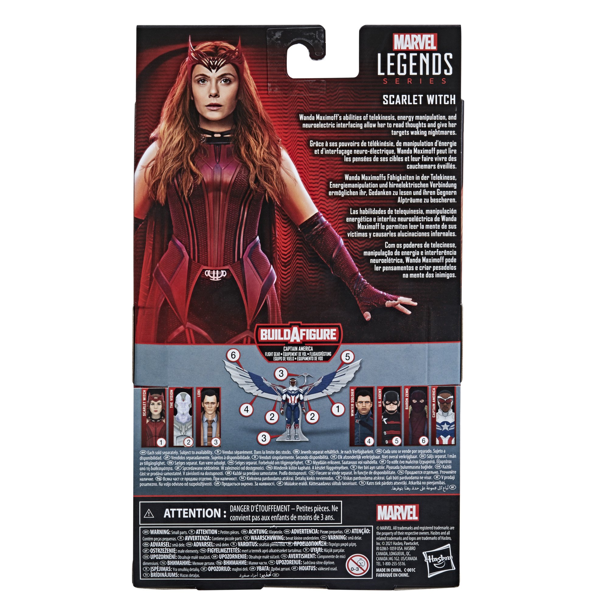 Hasbro Marvel Legends Series Scarlet Witch 6-inch Figure ฮาสโบร มาร์เวล เลเจนด์ ซีรี่ย์ส หุ่นโมเดลฟิกเกอร์ สการ์เล็ต วิทช์ ขนาด 6 นิ้ว (No BAF) ลิขสิทธิ์แท้