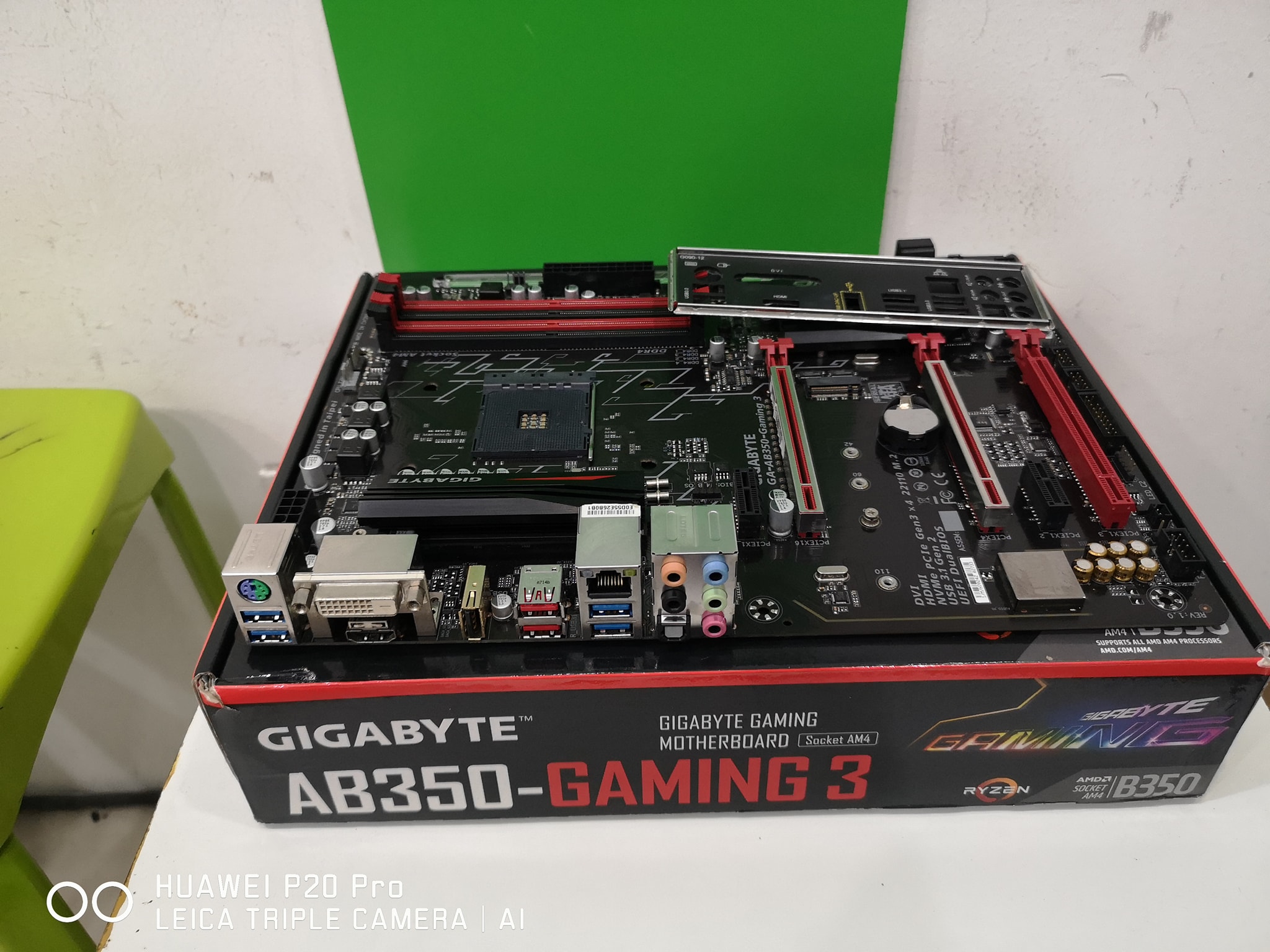GIGABYTE GA-AB350-GAMING3 AM4 มือสอง สภาพดีๆ ไม่มีขายึดพัดลม