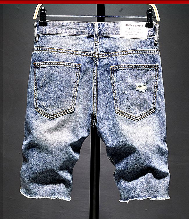 001038 กางเกงยีนส์ขาสั้น Sandcow Denim สไตล์เกาหลีวินเทจ Version Diesel Jeans Slim feet Size 28-38