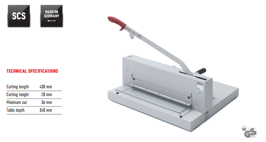 ขายถูก เครื่องตัดกระดาษมือโยก IDEAL 4300