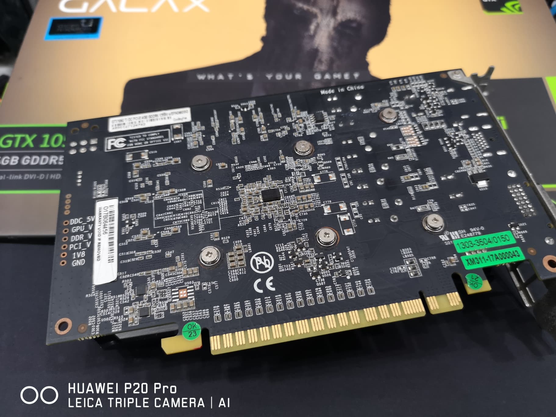 GALAX GeForce® GTX 1050 Ti OC 12/2020