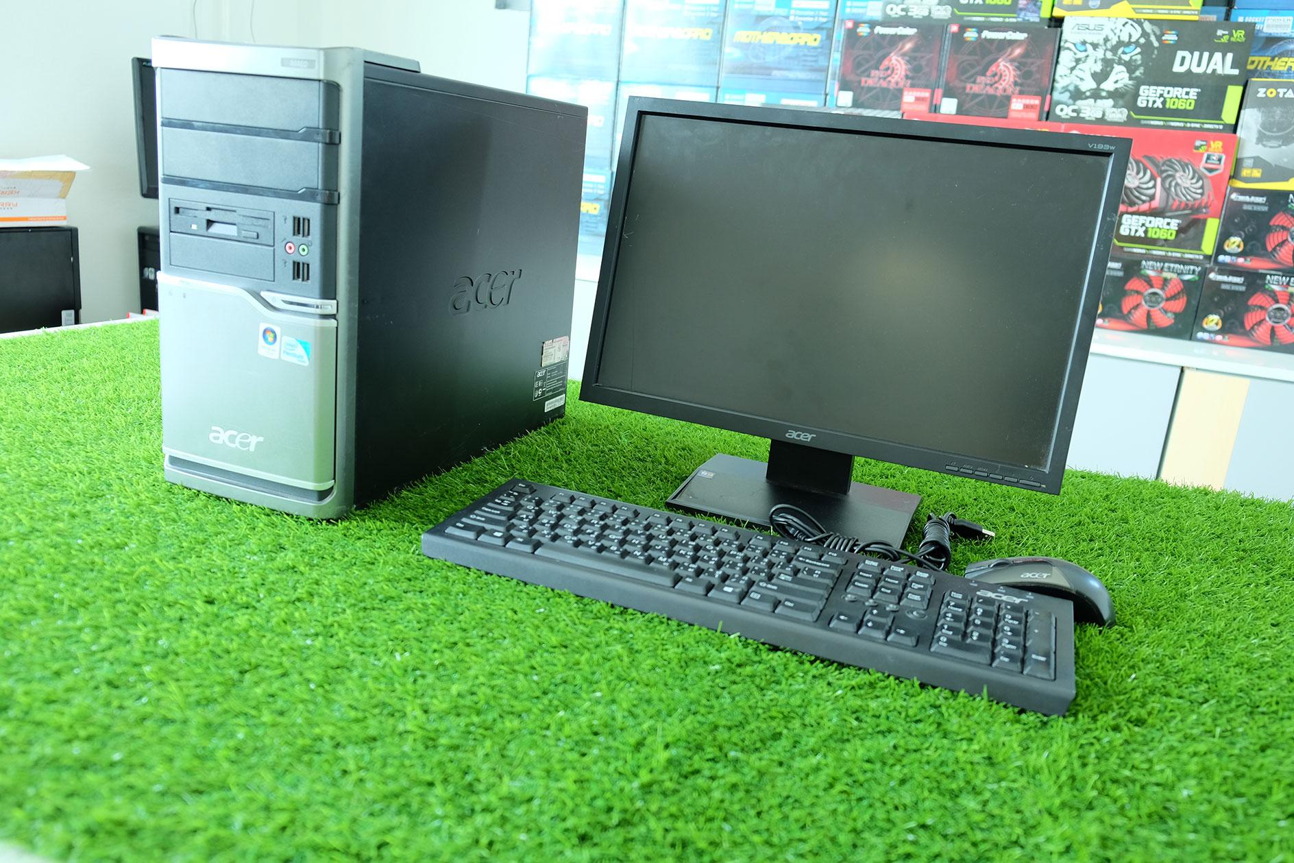 Acer Verton M460 set moniter E4400 Ram 2 GB HDD 160 GB เหมาะสำหรับคนหาคอมพิวเตอร์ ไว้ดูหนังฟังเพลง พร้อมจอให้ 17 นิ้ว งบน้อย