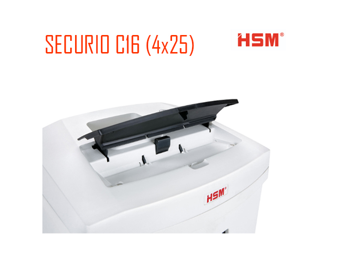 ขายถูก เครื่องทำลายเอกสาร HSM Securio C16 (4x25) 5-6 แผ่น ตัดเป็นชิ้น