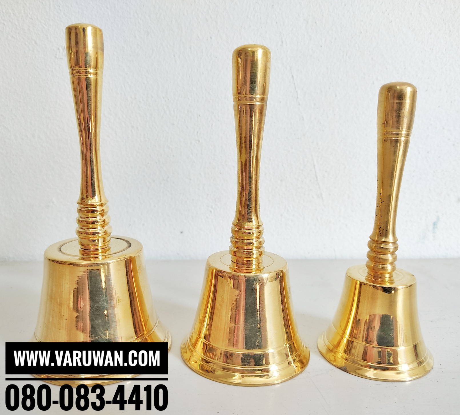 กระดิ่งทองเหลือง ด้ามทอง