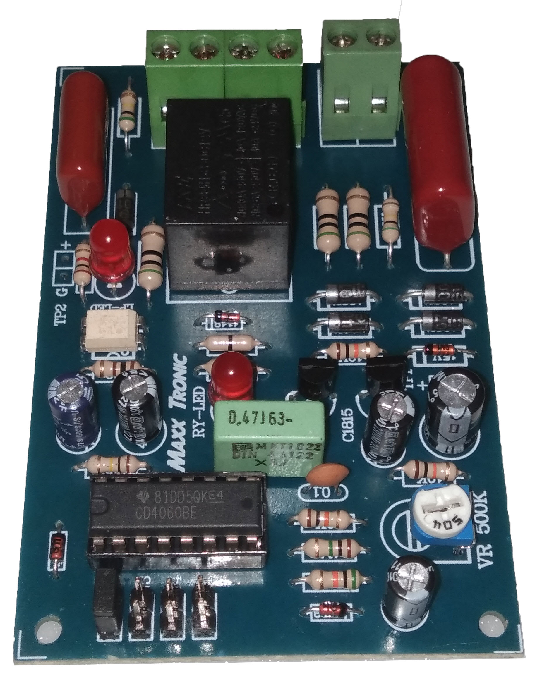 MaxxTronic MXA142 วงจรสวิตซ์ไฟหน่วงเวลาพัดลมในห้องน้ำ 1- 60 นาที