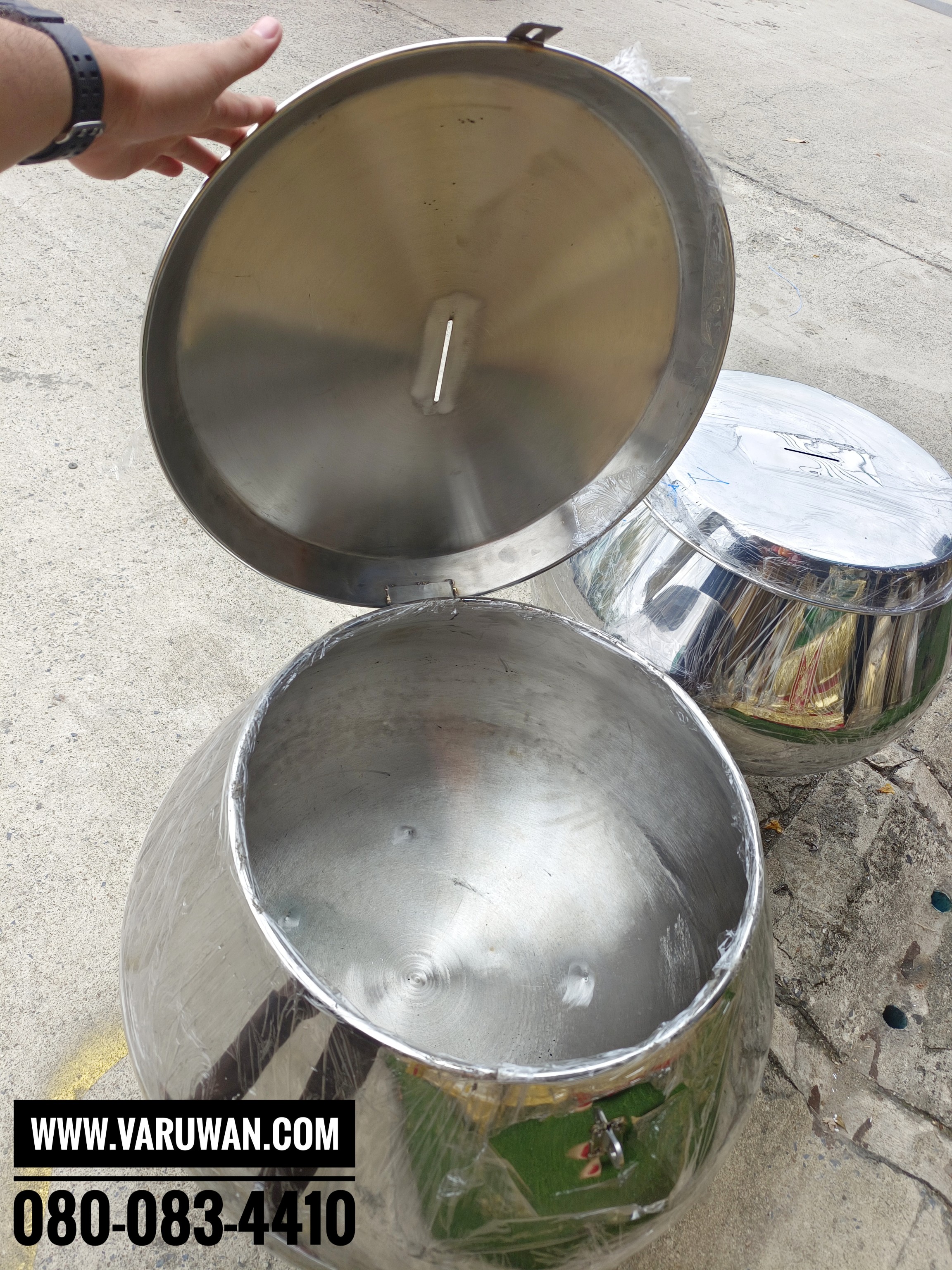 บาตรสแตนเลส (บาตรสแตนเลสใบใหญ่) บาตรออมสิน บาตรน้ำมนต์ สแตนเลสอย่างดี