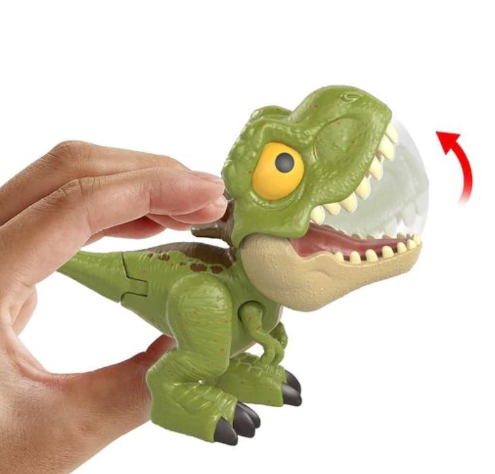 Mattel Jurassic World Snap Squad Attitudes Tyrannosaurus Rex (HCM17) แมทเทล จูราสสิค เวิลด์ ของเล่นแอ็กชั่นฟิกเกอร์ไดโนเสาร์ ไทแรนโนซอรัส เร็กซ์ (ที. เร็กซ์) สีเขียว