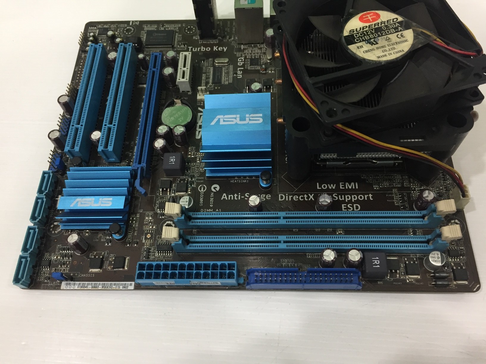 ASUS P5G41T-M LX + Core2 E7500 + พัดลม + ฝาหลัง