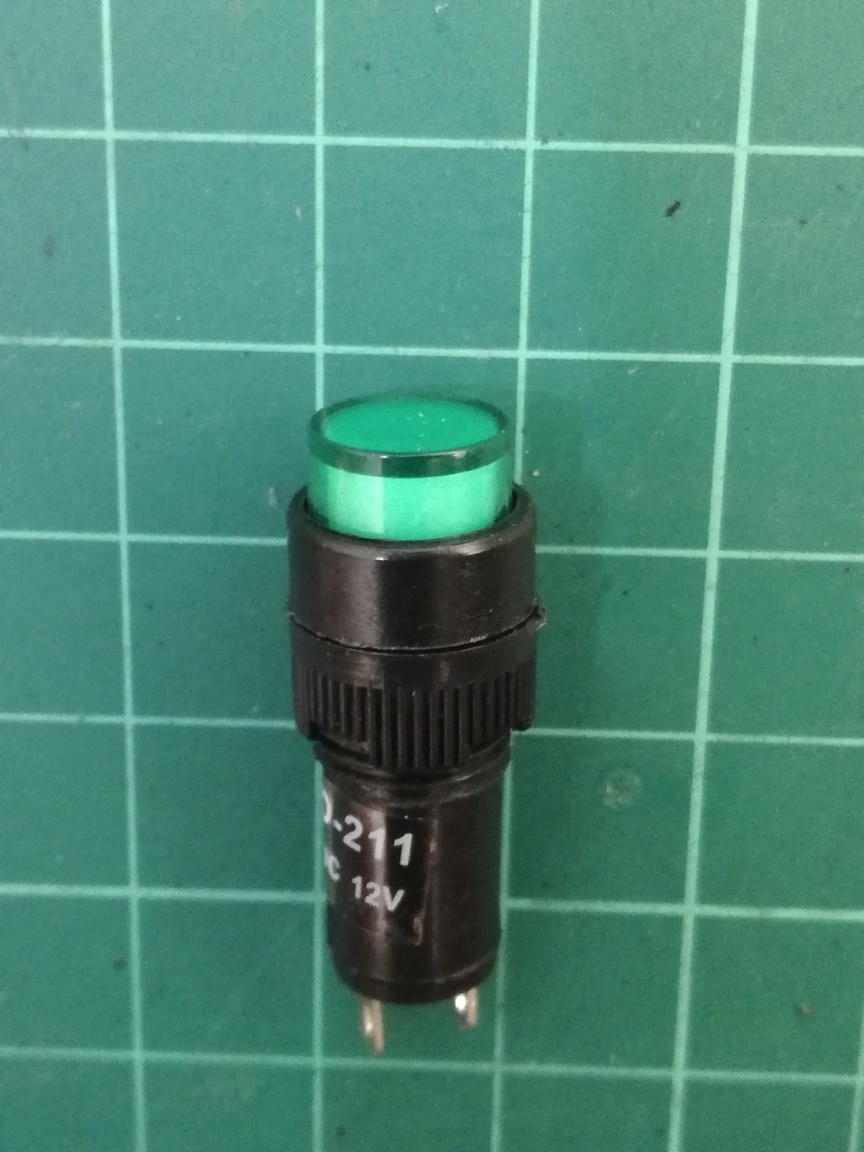 NXD-211 12VDC ( Lamp Green 10 mm. )