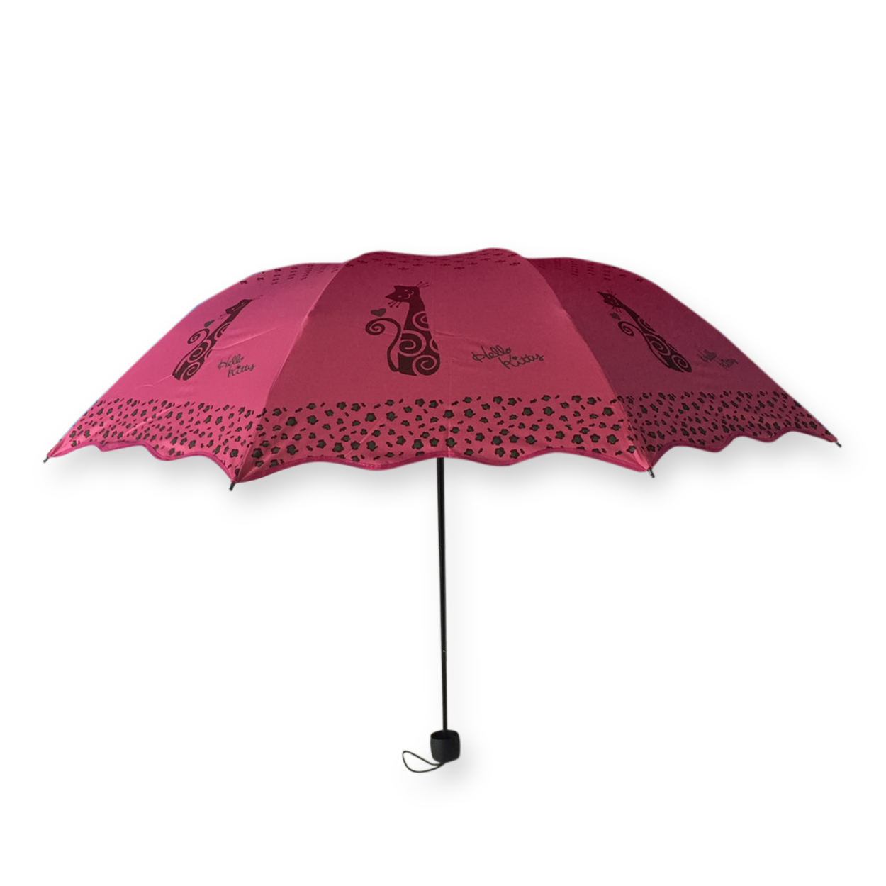 ร่มโค้งแฟชั่นยูวีดำรหัส 8034