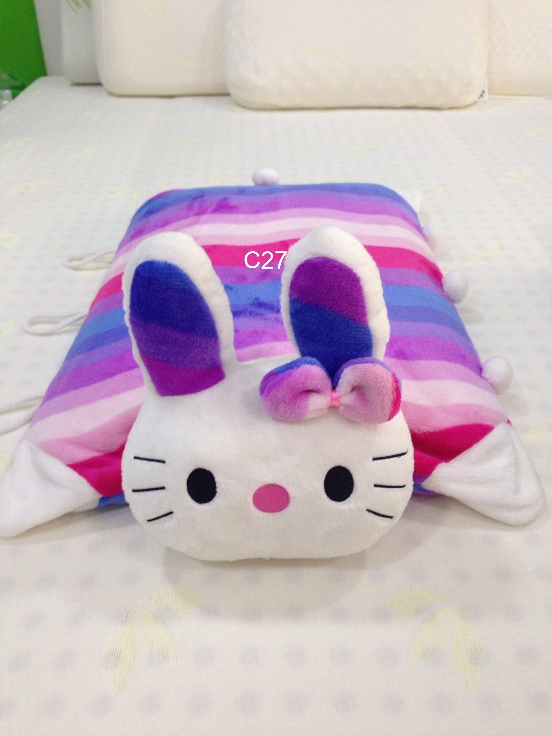 หมอนข้างตุ๊กตา 3 in 1 ยางพารา
