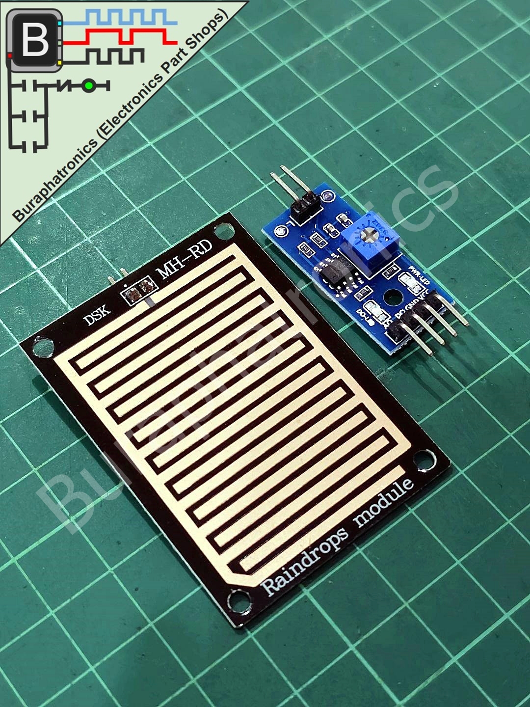 Water RainDrop Module (เซนเซอร์วัดน้ำฝน/ความชื้น)