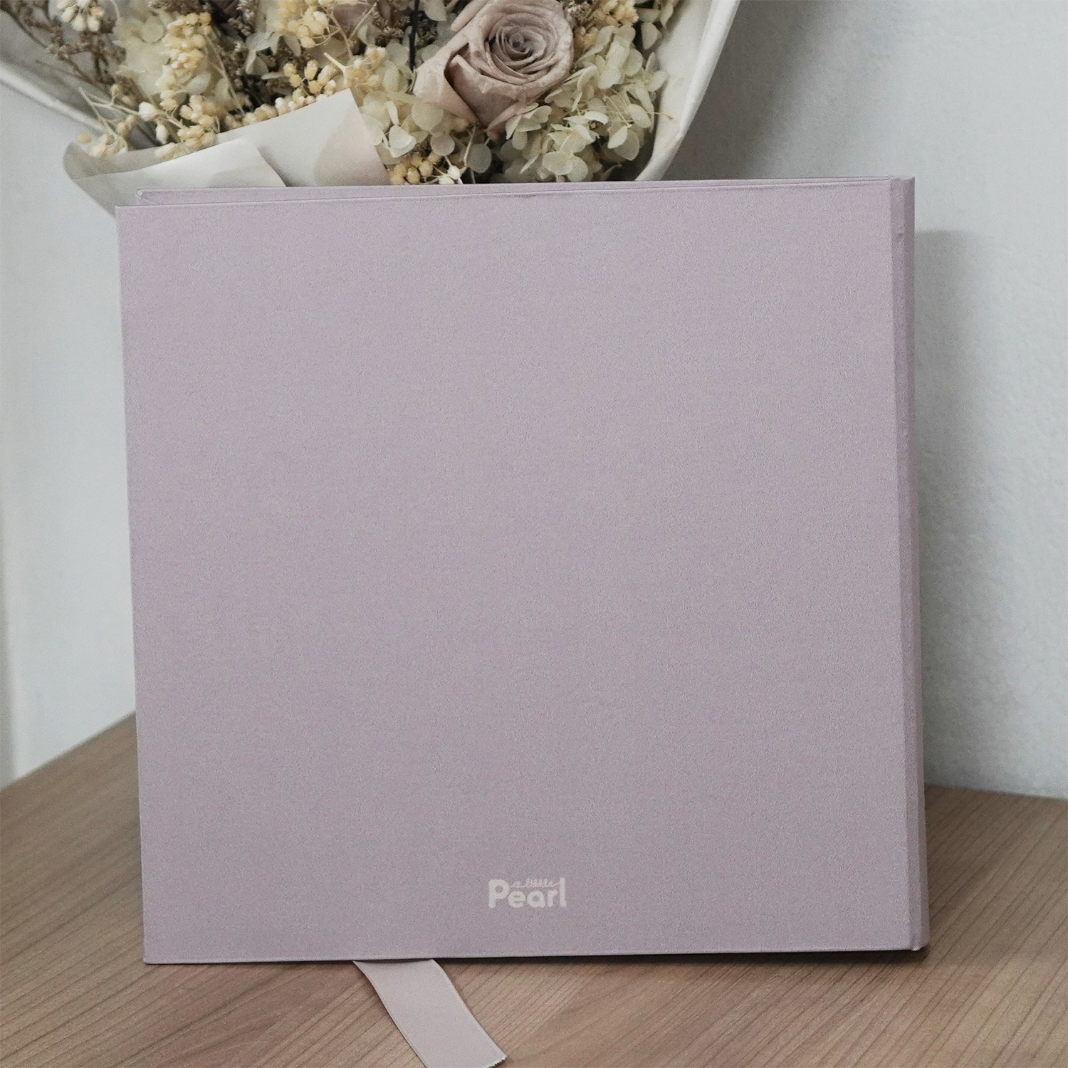 สมุดเซ็น สมุดอวยพร แบบพร้อมส่ง ขนาด 60 หน้า ลาย Minimal - Rose Taupe พร้อมข้อความ Memories