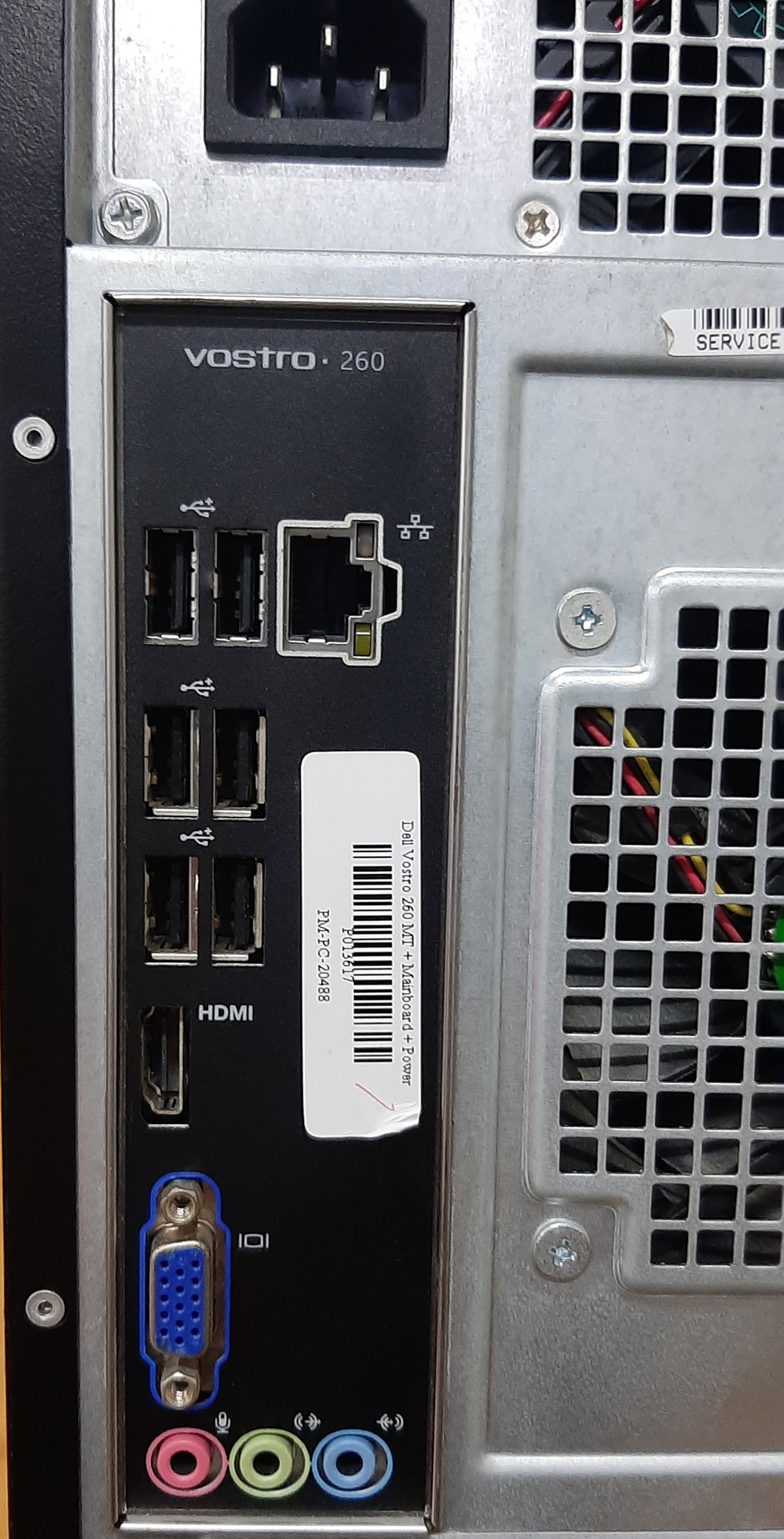 คอมพิวเตอร์ตั้งโต๊ะมือสอง สภาพดี Dell Vostro 260 MT (เครื่องเปล่า) รองรับ CPU Gen2 i3 i5 i7 Ram DDR3 ประกันร้าน 1 เดือน