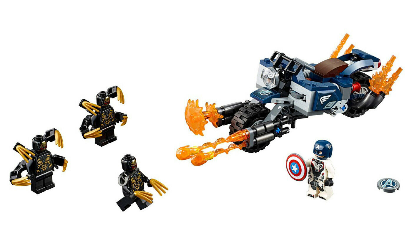 LEGO ตัวต่อเสริมทักษะ Marvel Avengers End Game Captain America : Outriders Attack รุ่น 76123