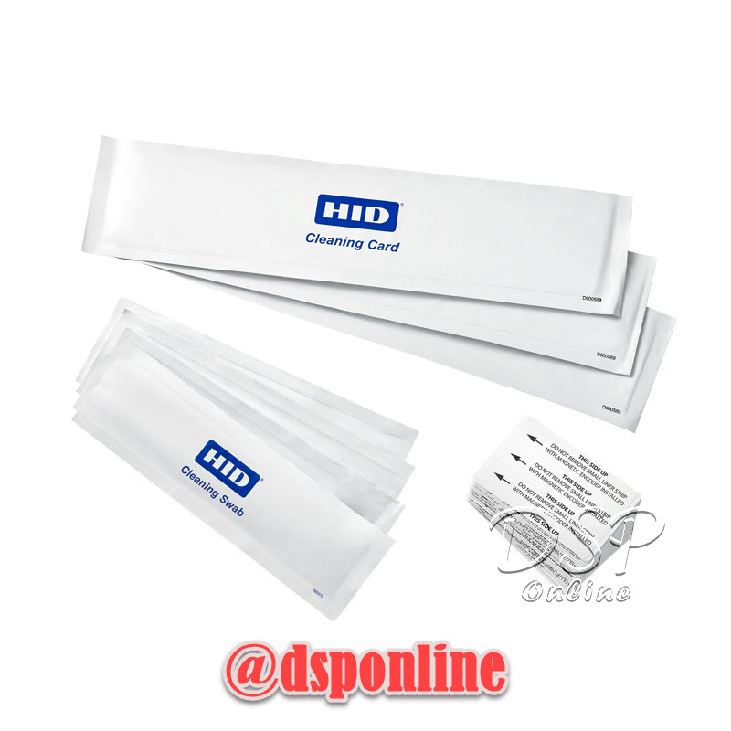 ขายถูก HID Cleaning SET 4 Cleaning Swabs, 10 Cleaning Cards (PN:86177) เซ็ตสำหรับทำความสะอาดเครื่องพิมพ์บัตร