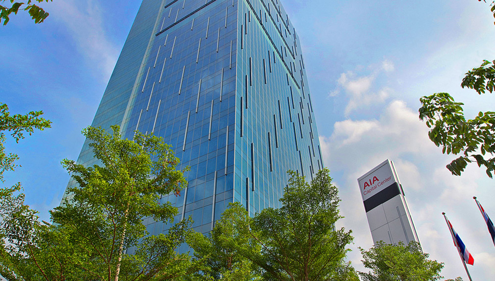 อาคารเอไอเอ แคปปิตอล เซ็นเตอร์ (AIA Capital Center) สำนักงานให้เช่าย่านรัชดาภิเษก พระราม 9 กรุงเทพฯ ใกล้รถไฟฟ้า MRT ศูนย์วัฒนธรรมแห่งประเทศไทย