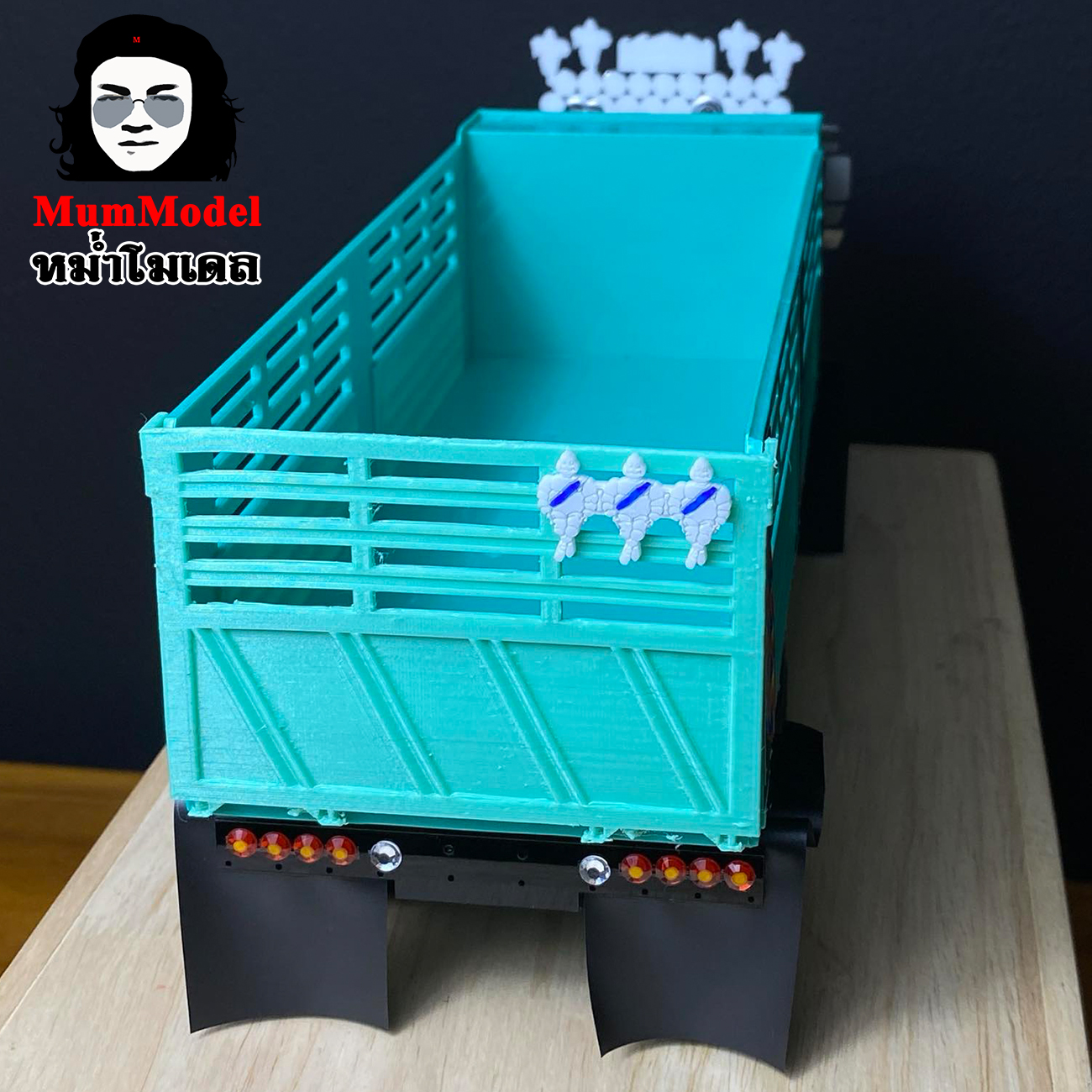 หม่ำโมเดล รถดั๊มพ์แต่ง1/24 เข็นเล่นบรรทุกได้ ไม่ใช่รถบังคับ รถโมเดล สิบล้อแต่งซิ่ง รถของเล่นพลาสติก truck toy รถหม่ำโมเดล