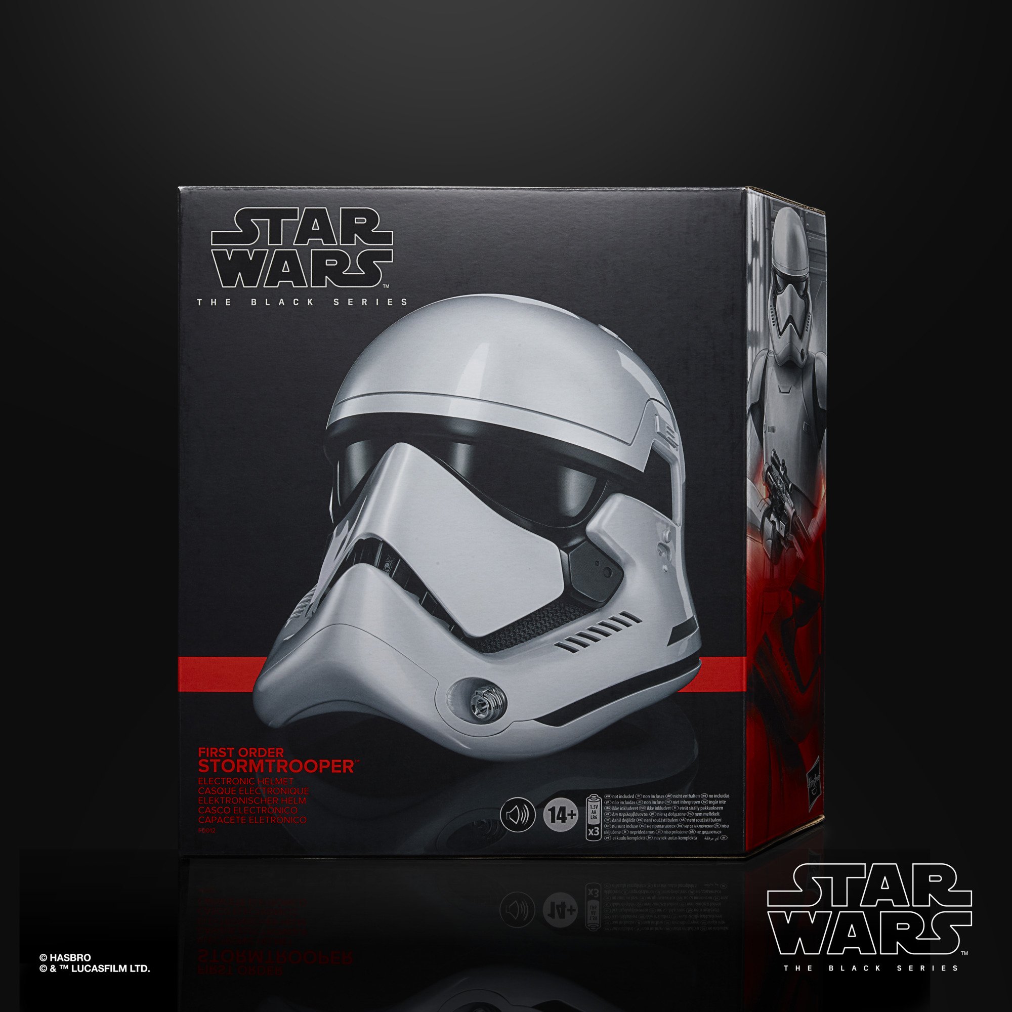 Hasbro Star Wars The Black Series First Order Stormtrooper Electronic Helmet ฮาสโบร สตาร์ วอร์ส เดอะ แบล็ค ซีรี่ย์ส หน้ากาก เฟิร์ส ออเดอร์ สตอร์มทรูปเปอร์ เปลี่ยนเสียงได้ ลิขสิทธิ์แท้