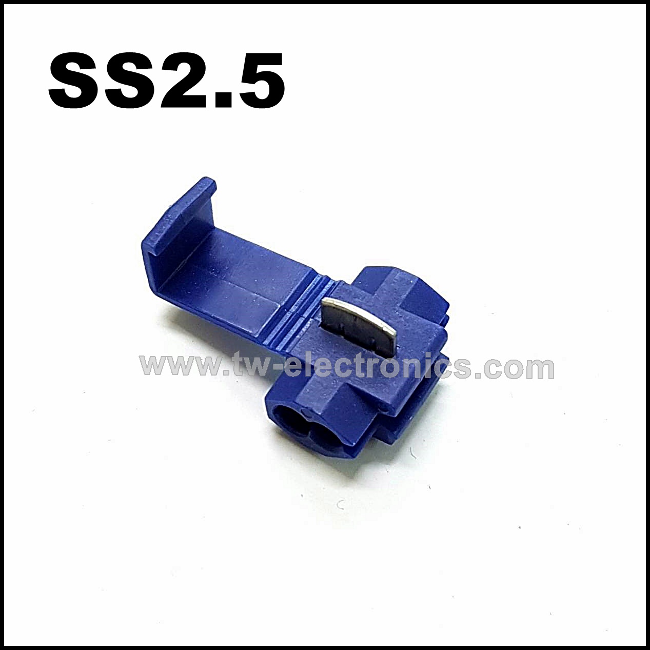 ตลับหนีบสาย สีน้ำเงิน SS2.5 / T-Lug
