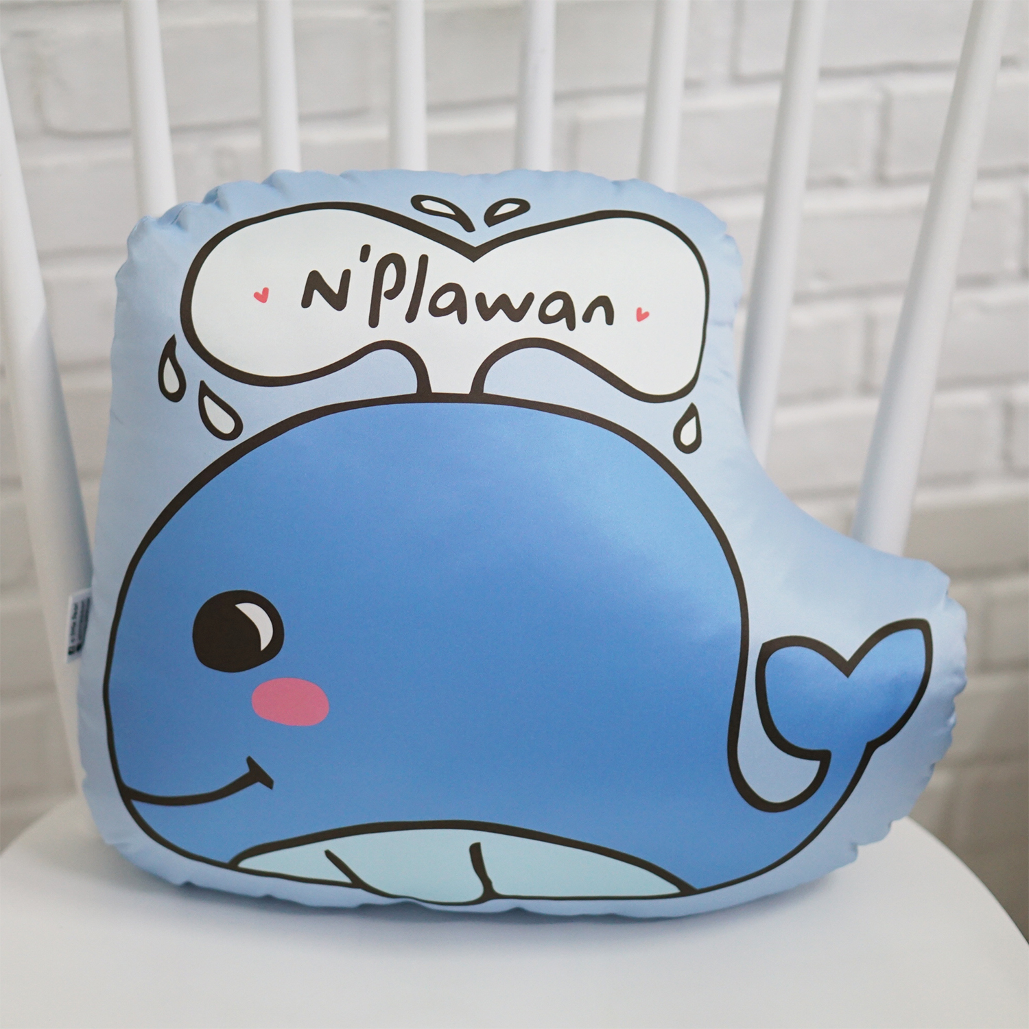 หมอนสั่งทำใส่ชื่อ ลายวาฬ - Whale