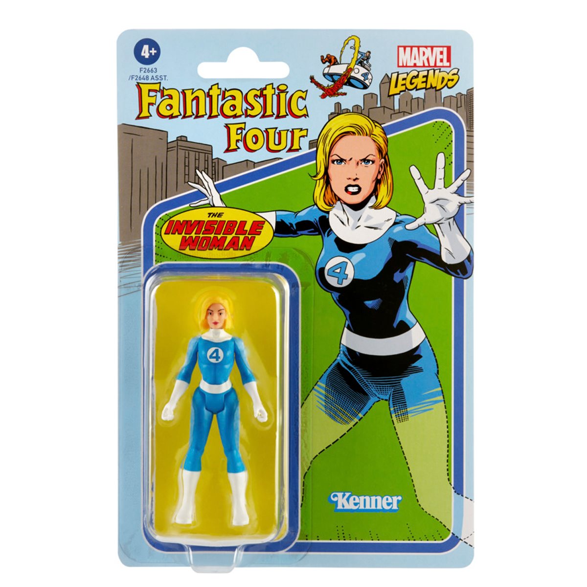 Hasbro Marvel Legends Series Invisible Woman 3.75-Inch Retro 375 Collection Action Figure ฮาสโบร มาร์เวล เลเจนด์ หุ่นโมเดลฟิกเกอร์ อินวิซิเบิล วูแมน ขนาด 3.75 นิ้ว ลิขสิทธิ์แท้