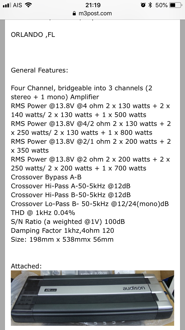 Audison Lrx 4.1k