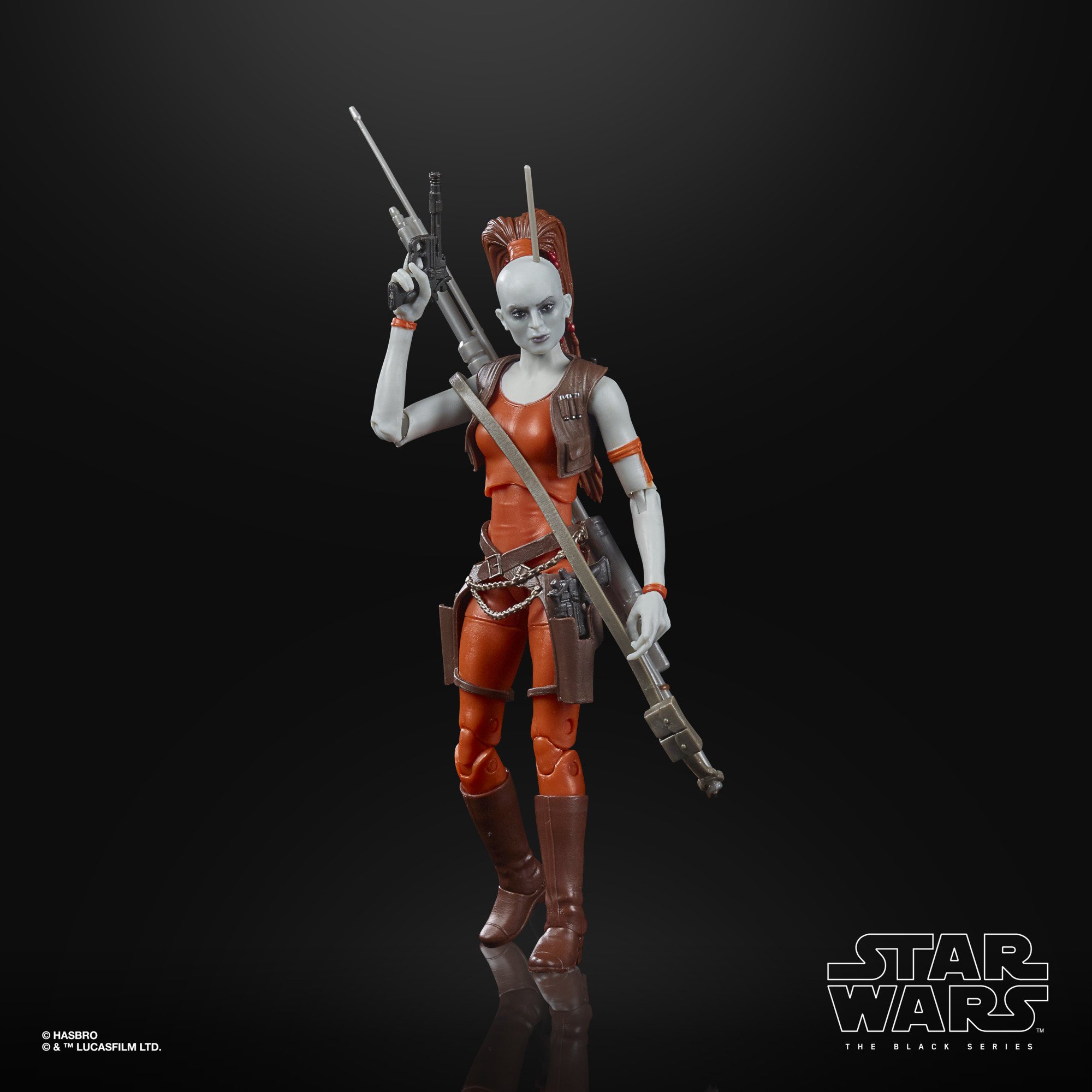 Hasbro Star Wars The Black Series Aurra Sing 6-inch-scale Figure ฮาสโบร สตาร์ วอร์ส เดอะ แบล็ค ซีรีส์ หุ่นโมเดลฟิกเกอร์ ออร์ร่า ซิง ขนาด 6 นิ้ว ลิขสิทธิ์แท้