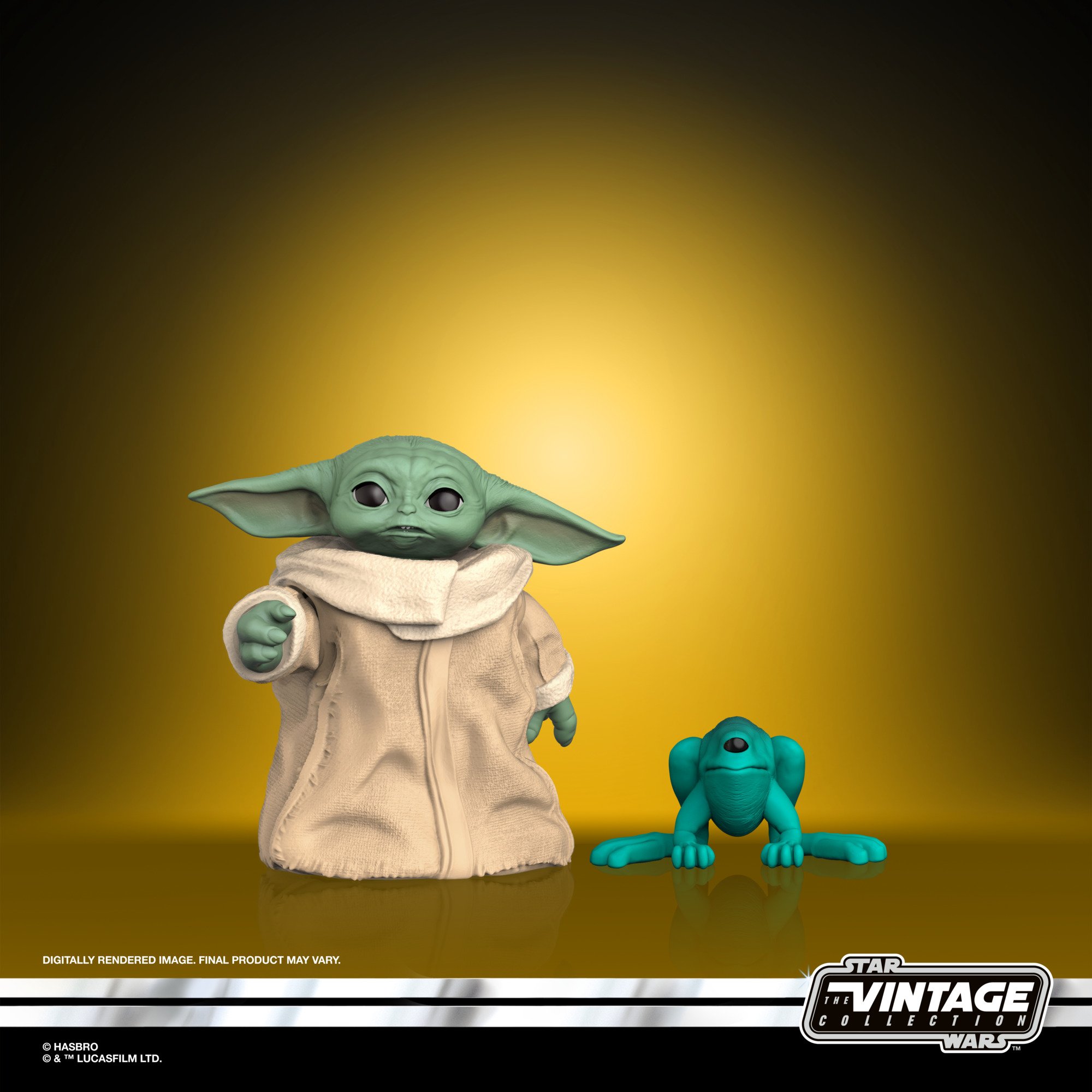 Hasbro Kenner The Vintage Collection Star Wars The Mandalorian The Child Baby Yoda 3.75-inch-scale Action Figure ฮาสโบร สตาร์ วอร์ส หุ่นโมเดลฟิกเกอร์ เบบี้ โยดา ขนาด 3.75 นิ้ว ลิขสิทธิ์แท้
